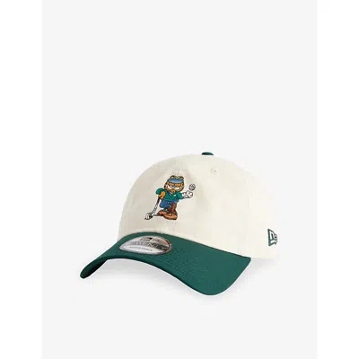 New Era Mens Light Beige 9twenty Garfield-embroidered Cotton Baseball Cap In Sand