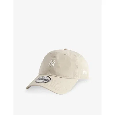 New Era Mens 9twenty Mini New York Yankees Cotton Baseball Cap Light Beige