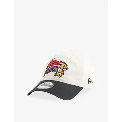 New Era Mens Light Beige 9twenty Tom & Jerry Cotton-twill Cap In White