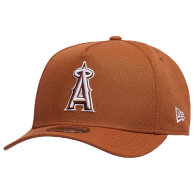 New Era Mens Los Angeles Angels  Anaheim Angels 9forty A-frame Cap In Brown