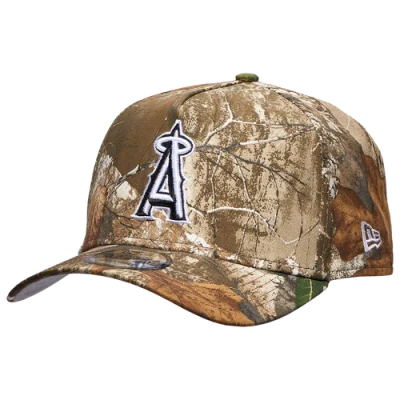 New Era Mens Los Angeles Angels  Angels 9forty Af Realtree Cap In Green