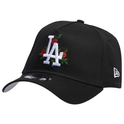 New Era Mens Los Angeles Dodgers  Dodgers 940 A Frame Rose Cap In Black