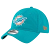 New Era Men's Aqua Miami Dolphins 39thirty Flex Team Classic Hat In Blue/multi