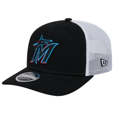 New Era Mens Miami Marlins  Miami Marlins Ctn Trucker Cap In Black