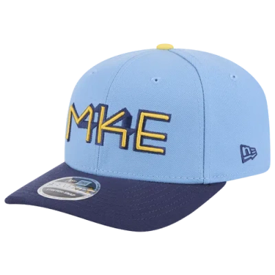 New Era Mens Milwaukee Brewers  Brewers 970 City Connect 22 Cap In Blue