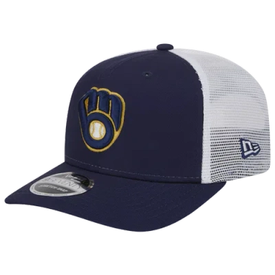 New Era Mens Milwaukee Brewers  Milwaukee Brewers Ctn Trucker Cap In Blue