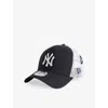 New Era Mens Navy 9forty Patch New York Yankees League Cotton Trucker Cap&nbsp; In Blue