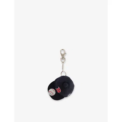 New Era Mens Navy Boston Sox Mlb Mini Baseball Cap Keychain