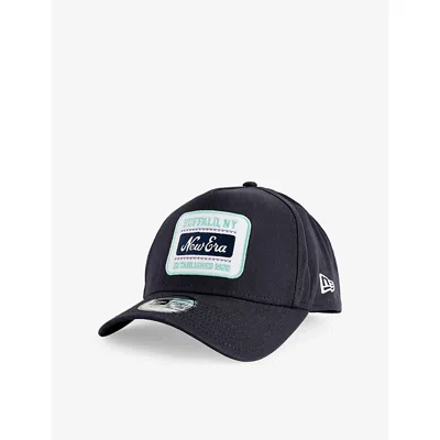 New Era Mens  Washed Patch 9forty E-frame Adjustable Cotton Cap Navy In Blue