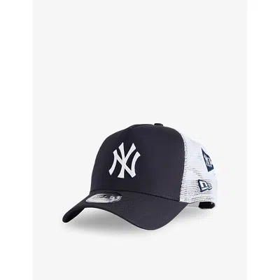 New Era Mens Navy New York Yankees Clean A-frame Cotton Trucker Cap In Blue