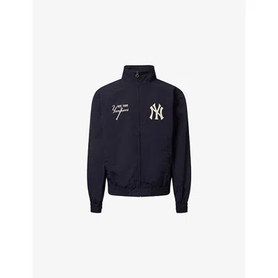 New Era Mens New York Yankees Mlb Woven Sports Jacket Navy In Blue