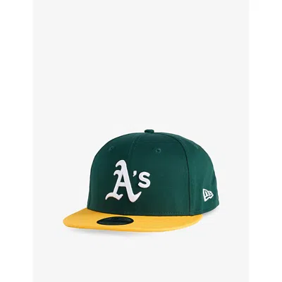 New Era Mens Green 9fifty Oakland Athletics Mlb Cotton Baseball Cap