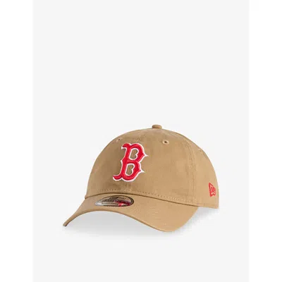 New Era Mens Nude 9twenty Boston Red Sox Mlb Core Classic Cotton Baseball Cap In Brown