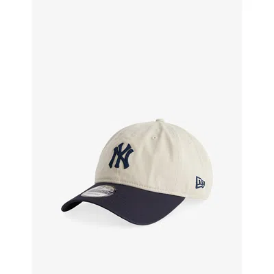 New Era Mens Light Beige 9twenty New York Yankees Cotton-twill Cap In Sand