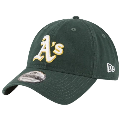 New Era Mens  Athletics Road Cap In Green/white