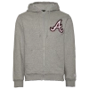 New Era Mens  Atlanta Braves Custom Full-zip Hoodie In Grey/multi