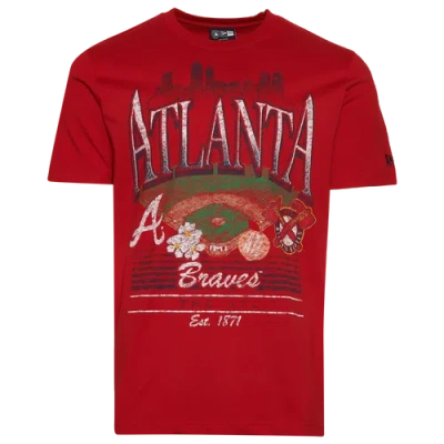 NEW ERA MENS NEW ERA ATLANTA BRAVES CUSTOM S/S T-SHIRT