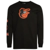 New Era Mens  Baltimore Orioles Custom L/s T-shirt In Black