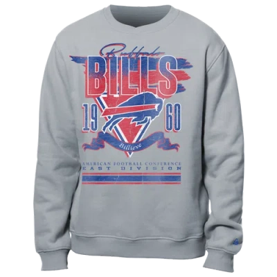 New Era Mens  Bills Fitted Crew Sweatshirt In Grey/multi