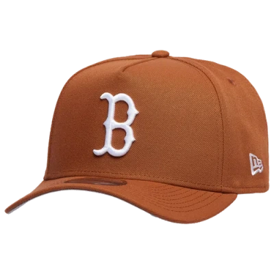 New Era Mens  Boston Red Sox 9forty A-frame Cap In Earthy Brown/white