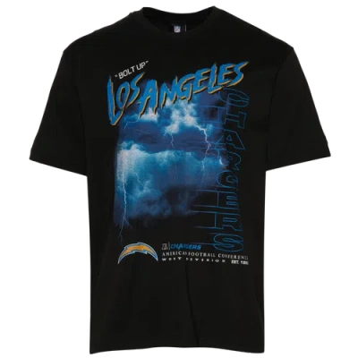 New Era Mens  Chargers 3065 Ovs T-shirt In Black
