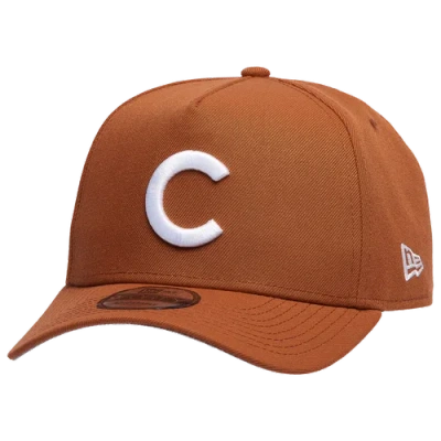 New Era Mens  Chicago Cubs 9forty A-frame Cap In Earthy Brown/white