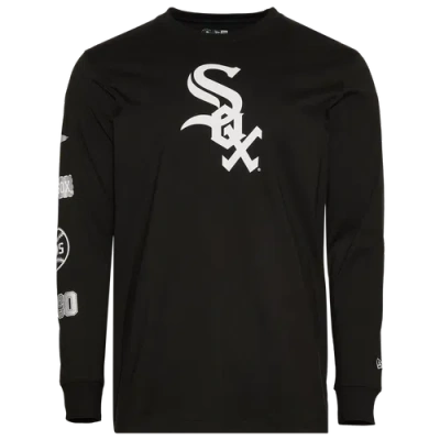 New Era Mens  Chicago White Sox Custom L/s T-shirt In Black