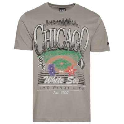 New Era Mens  Chicago White Sox Custom S/s T-shirt In Gray