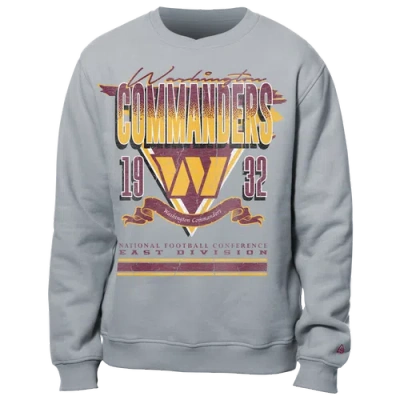 New Era Mens  Commanders Crew Sweatshirt In Grey/multi