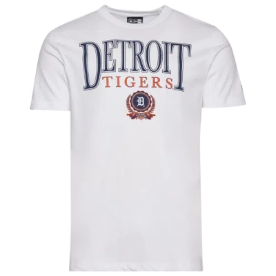 New Era Mens  Detroit Tigers Custom S/s T-shirt In White