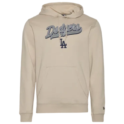 New Era Mens  Dodgers Hooded Pullover In Tan/tan