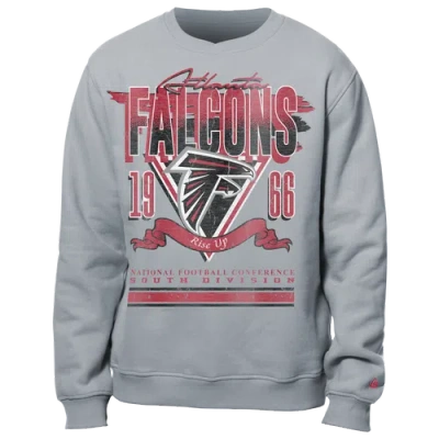 New Era Mens  Falcons Fitted Crew Sweatshirt In Grey/multi