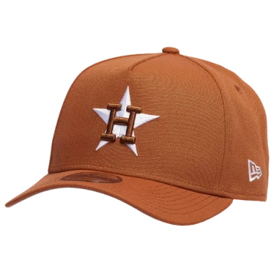 New Era Mens  Houston Astros 9forty A-frame Cap In Brown