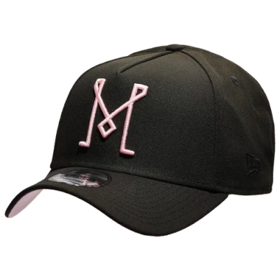 New Era Mens  Inter Miami A-frame Adjustable Cap In Black/pink