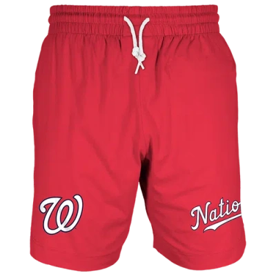New Era Mens  Nationals 7" Fitted Otc Shorts In Red/red