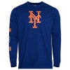 New Era Mens  New York Mets Custom L/s T-shirt In Blue