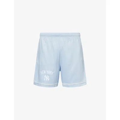 New Era Mens Blue New York Yankees Mlb Woven Shorts