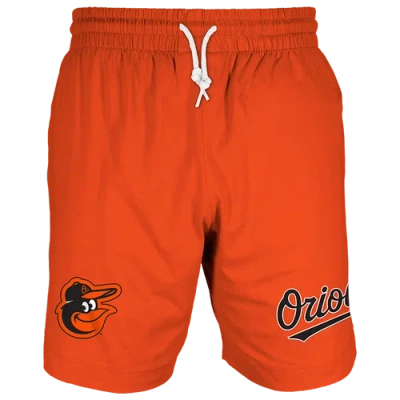 New Era Mens  Orioles 7" Fitted Otc Shorts In Orange/orange