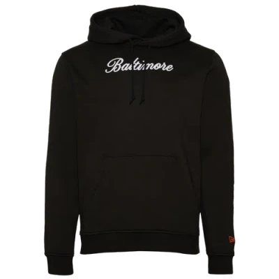 New Era Mens  Orioles Custom Pullover Hoodie In Black/multi