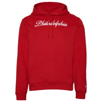 New Era Mens  Phillies Custom Pullover Hoodie In Multi/red