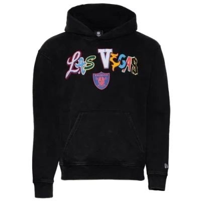 New Era Mens  Raiders 3067 Pullover Hoodie In Black