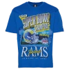 New Era Mens  Rams 3064 Ovs T Shirt In Blue