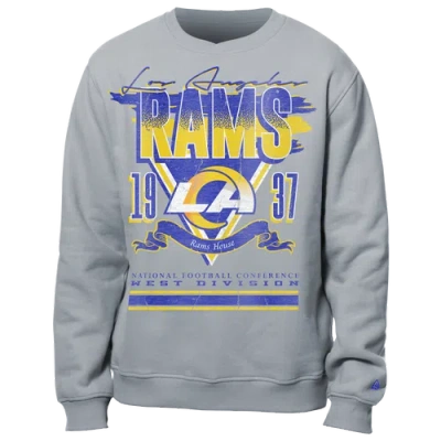 New Era Mens  Rams Crew Sweatshirt In Grey/multi