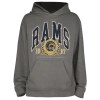 New Era Mens  Rams Fitted Pullover Hoodie In Grey/grey