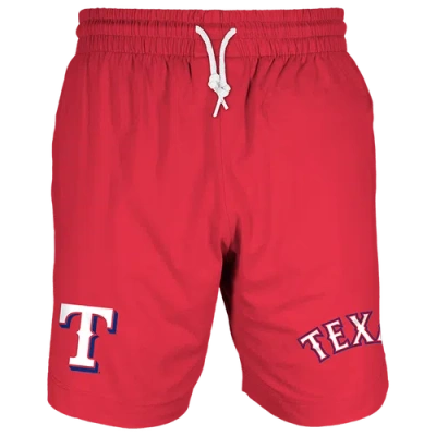 New Era Mens  Rangers 7" Fitted Otc Shorts In Red/red