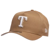 New Era Men's  Khaki Texas Rangers A-frame 9forty Adjustable Hat In Khaki/white