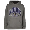 New Era Mens  Ravens Fitted Pullover Hoodie In Grey/grey
