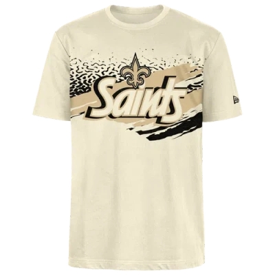 New Era Mens  Saints Fitted Short Sleeve T-shirt In Tan/multi