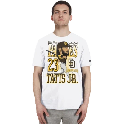 New Era Mens  San Diego Padres T-shirt In White