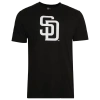 New Era Mens  San Diego Padres T-shirt In Black